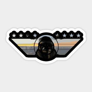 Fighter jet pilot Sticker